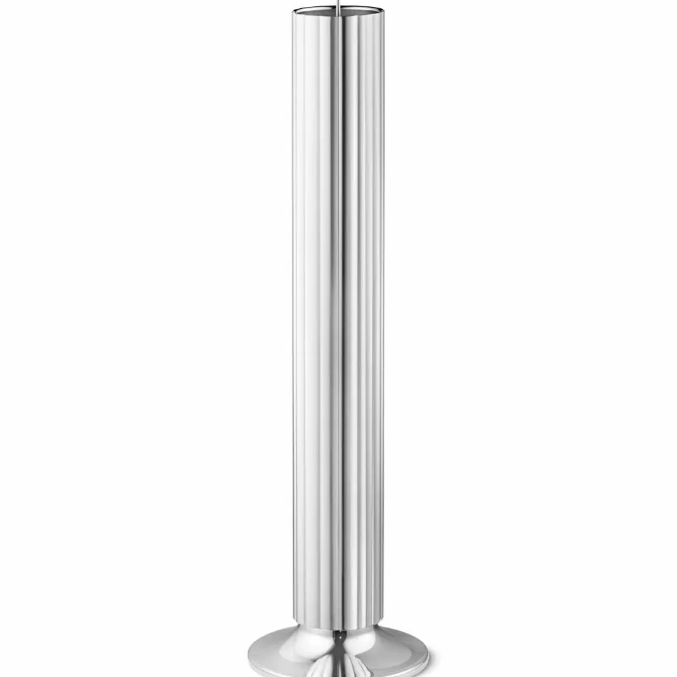Bernadotte gulvlysestake, rustfritt stål 40cm