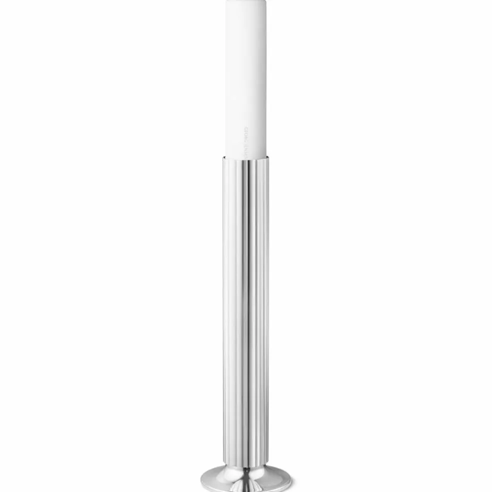 Bernadotte gulvlysestake, rustfritt stål 40cm