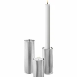 Bernadotte Telysholder Rustfritt Stål, 3 Deler