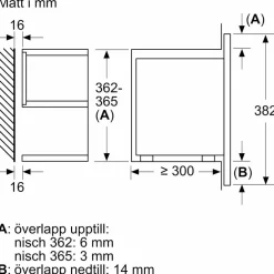 BF722R1B1 iQ700 integrert mikrobølgeovn, svart