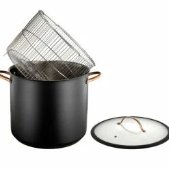 Black Copper gryte med dampkurv 18 liter