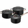 Black Copper grytesett 3 deler 1,5 / 3 / 4,9 liter