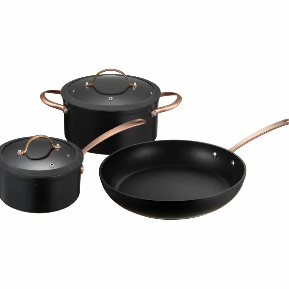 Black Copper grytesett 2 deler 4,5 / 1,5 liter + stekepanne 28 cm