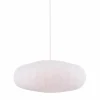 Bladverk lampeskjerm 50 cm, hvit