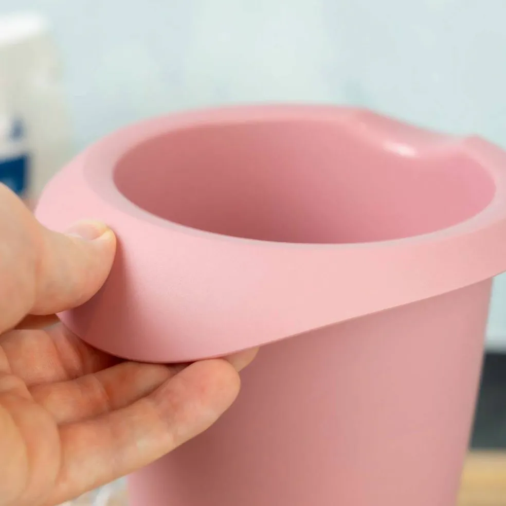 Blandskål 1 liter, rosa/hvit