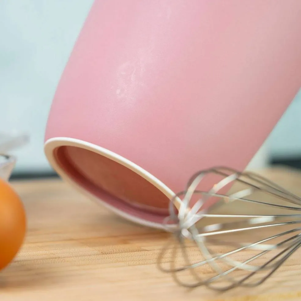 Blandskål 1 liter, rosa/hvit