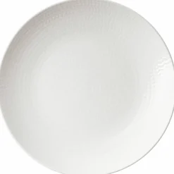 Blå Eld tallerken 23 cm, hvit