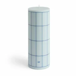 Blokklys large, lyseblå/blue grid check