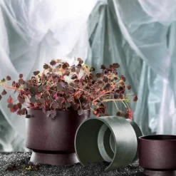Blomsterpotte 15 cm, mørkegrønn