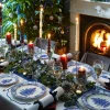 Blue Italian Christmas Tree tallerken 27 cm