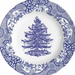 Blue Italian Christmas Tree tallerken 27 cm