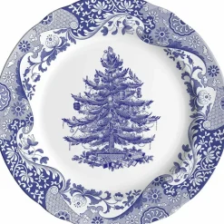 Blue Italian Christmas Tree tallerken 20 cm