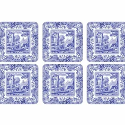 Blue Italian Glassunderlag 6-pack 10,5 x 10,5 cm
