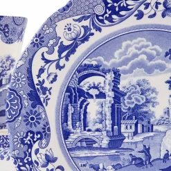 Blue Italian servise 12 deler, blå/hvit