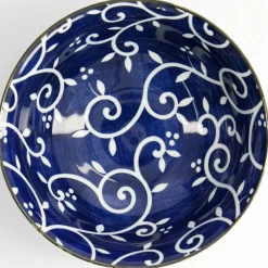 Blue Karakusa ramenskål, 1300 ml