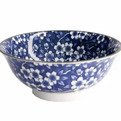 Blue Sakura ramenskål, 1300 ml