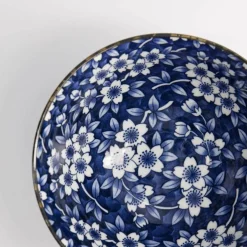 Blue Sakura ramenskål, 1300 ml