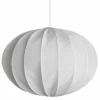 Boll 65 taklampe lin, hvit