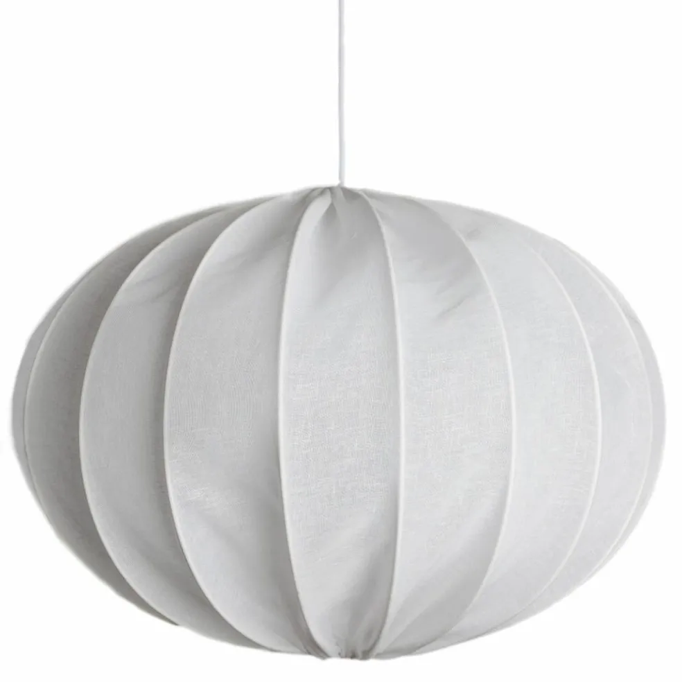 Boll 65 taklampe lin, hvit