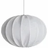 Boll 40 taklampe lin, hvit