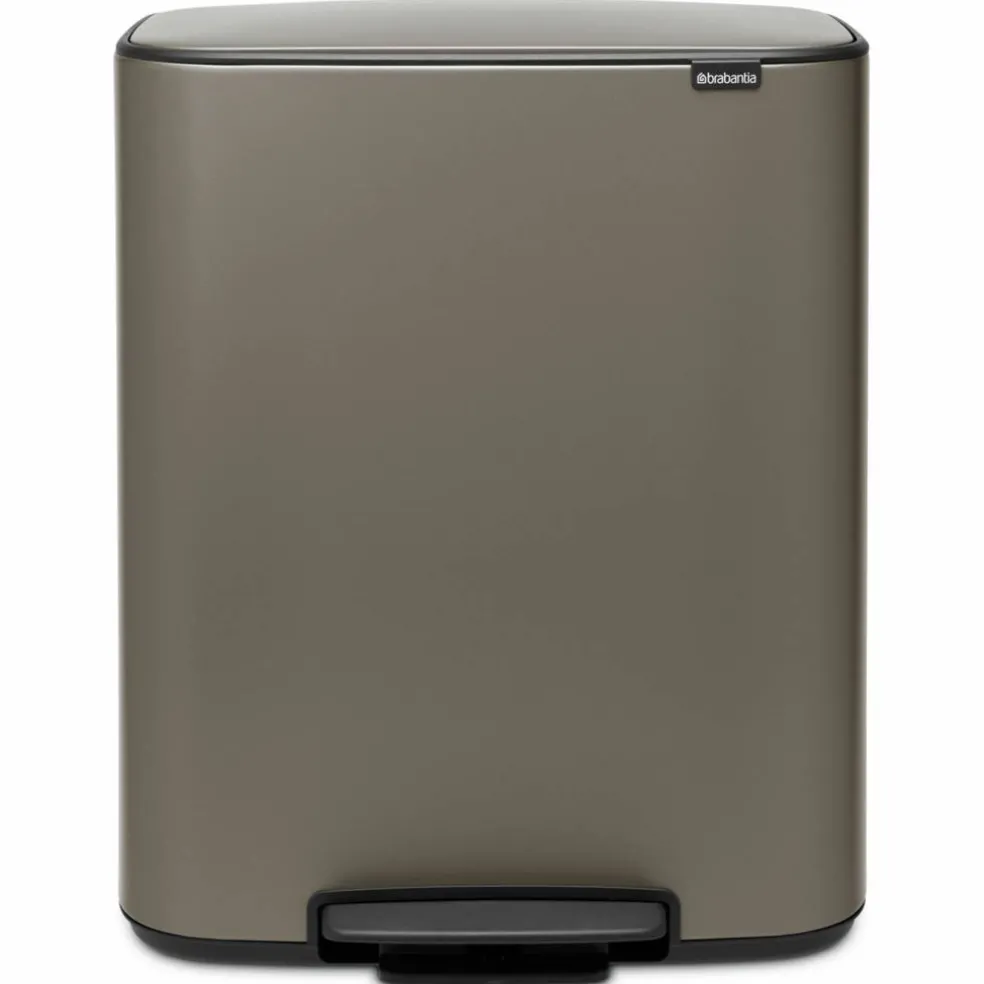Bo pedalbøtte 60 liter, hvit