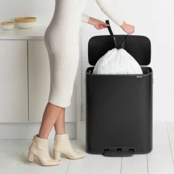 Bo pedalbøtte 60 liter, platinum