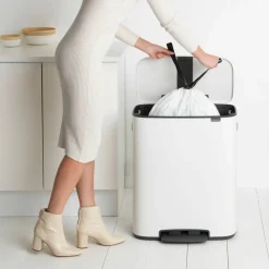 Bo pedalbøtte 60 liter, platinum