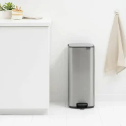 Bo pedalbøtte 30 liter, platinum