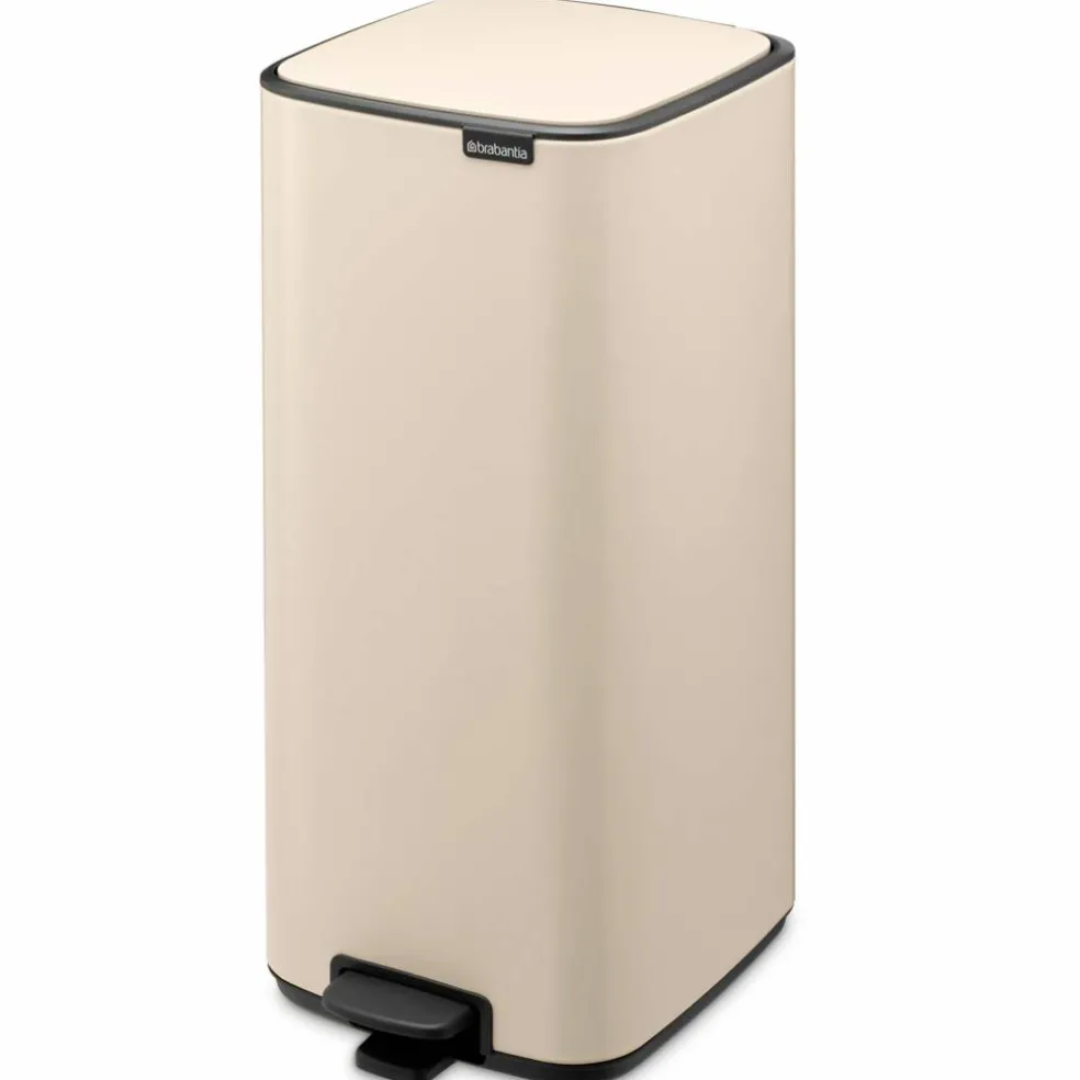 Bo pedalbøtte 30 liter, soft beige