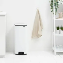 Bo pedalbøtte 30 liter, soft beige