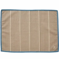 Bordbrikke 50 × 36 cm, beige/blå
