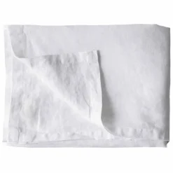 Bordduk i lin 145x145 cm, bleached white