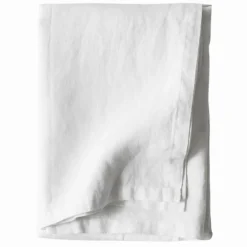 Bordduk i lin 145x270cm, bleached white