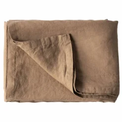 Bordduk i lin 145x145 cm, hazelnut