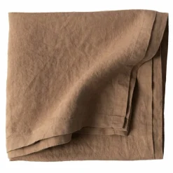 Bordduk i lin 145x145 cm, hazelnut