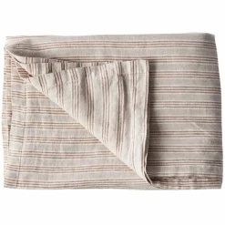 Bordduk i lin 145x330 cm, hazelnut stripe