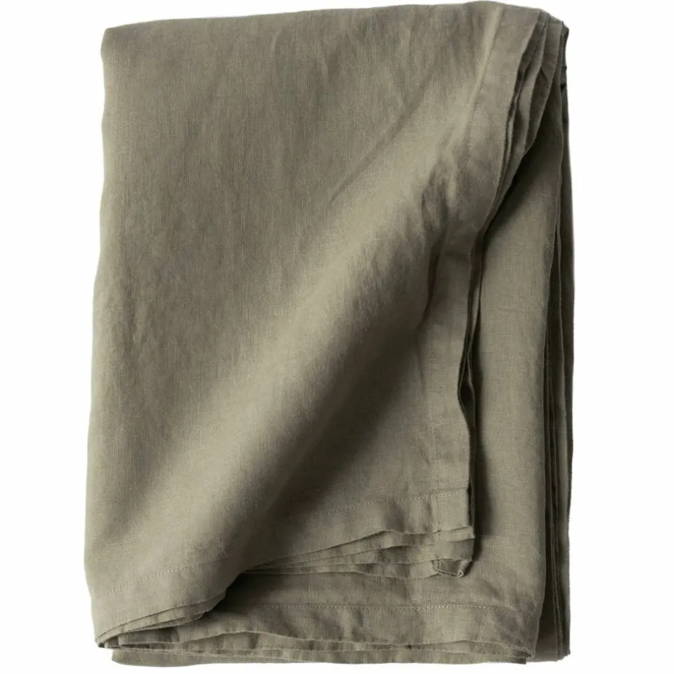 Bordduk i lin 145x270 cm, olive