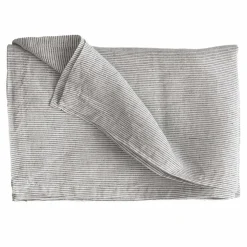 Bordduk i lin 145x145 cm, pinstripe