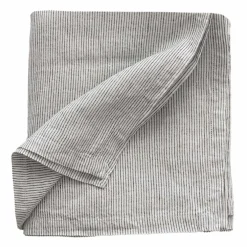 Bordduk i lin 145x145 cm, pinstripe