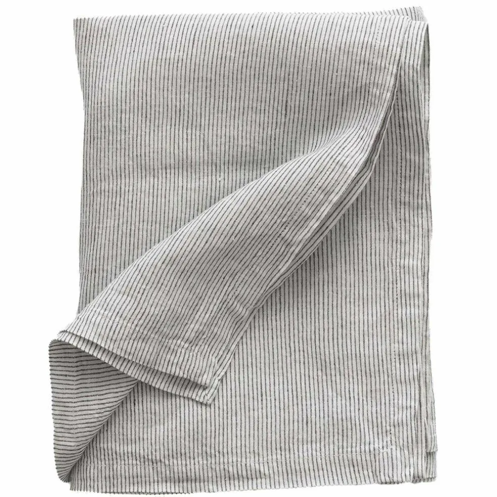 Bordduk i lin 145x330 cm, pinstripe