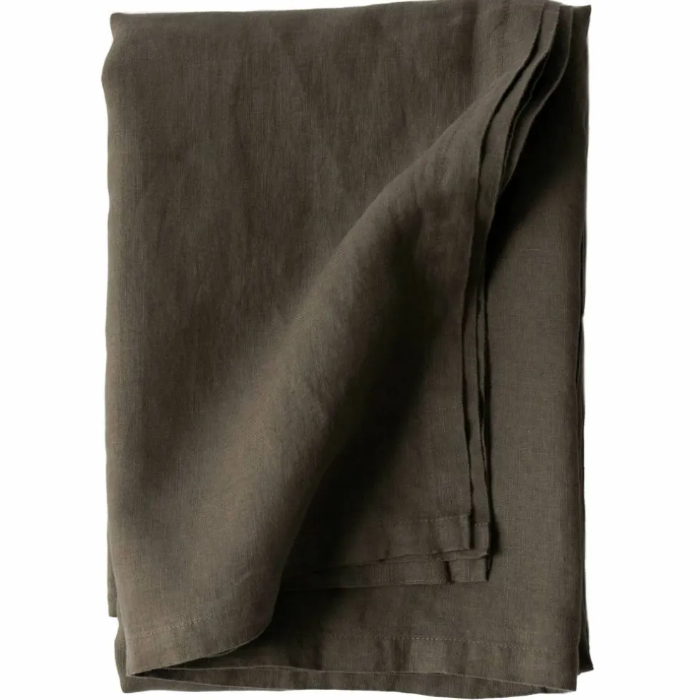 Bordduk i lin 145x145 cm, taupe