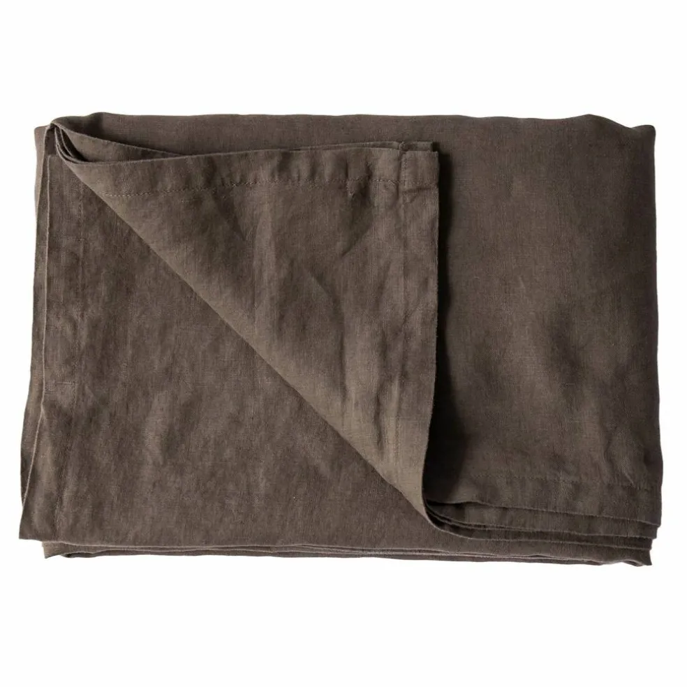 Bordduk i lin 145x145 cm, taupe