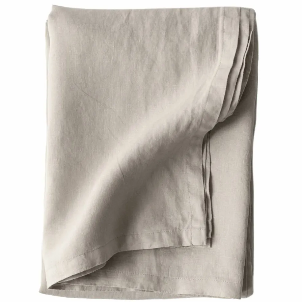 Bordduk i lin 145x330 cm, warm grey