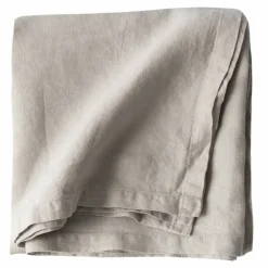 Bordduk i lin 145x330 cm, warm grey