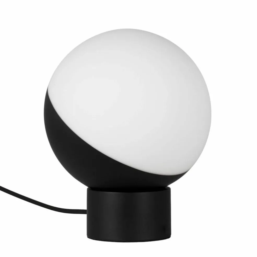 Bordlampe, 20 cm, svart/hvit