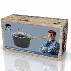 Brasserie kasserolle med glasslokk, 1,5 liter