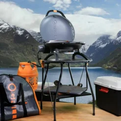 Bærbar gassgrill 500, cream