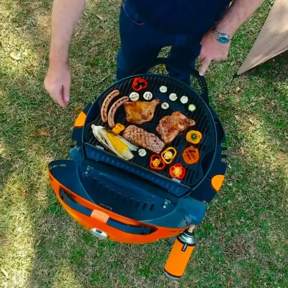 Bærbar gassgrill 500, oransje