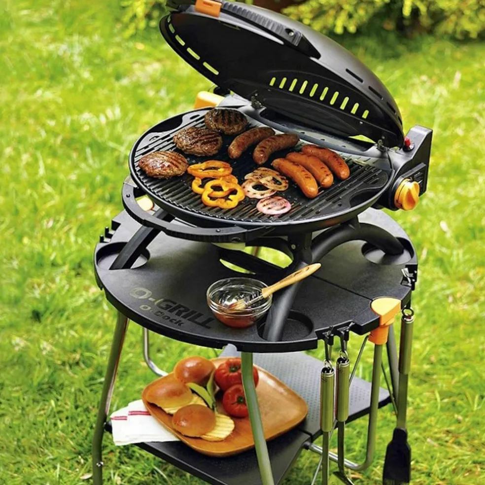 Bærbar gassgrill 600, svart
