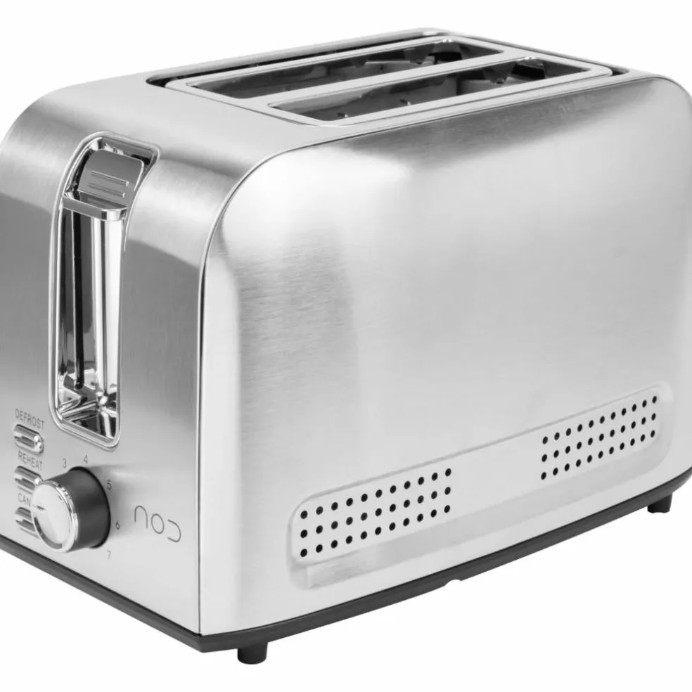 Brødrister 2 skiver, rustfritt stål